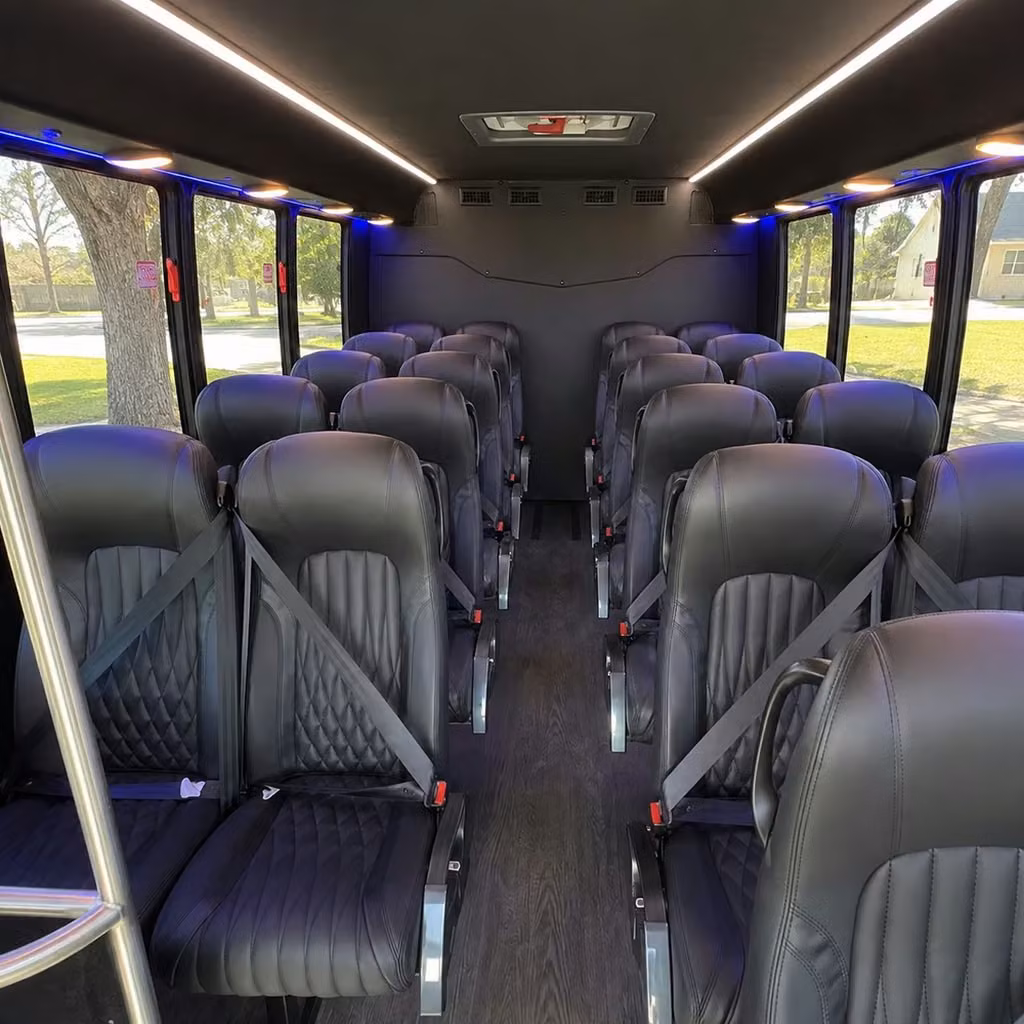 28 passenger minibus interior