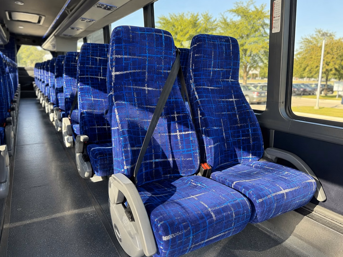 council bluffs charter bus interior