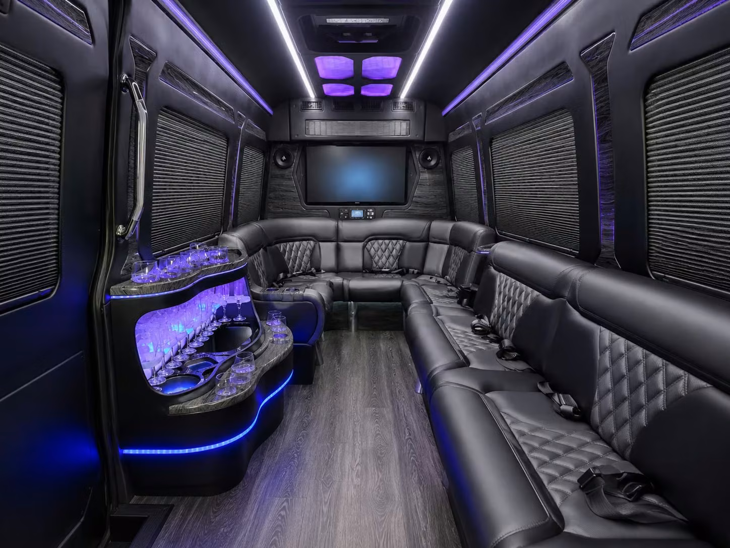 give your group the right bus amenities for long hauls out of council bluffs